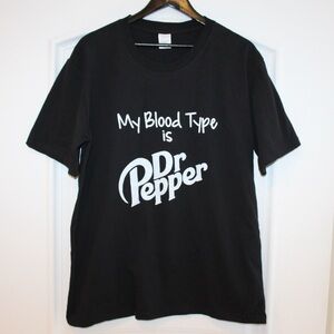 “My Blood Type is Dr. Pepper” T-shirt (men’s XL) (NWOT)